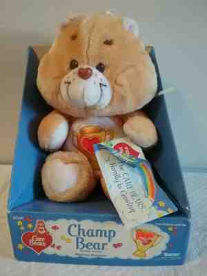 1985 Vintage Champ Care Bear Stuffed Plush 13