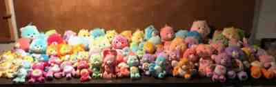 MEGA LOT of 90 + Vintage 1980s 2000’s Care Bear Plush Dolls Personal Collection