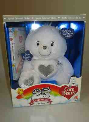 Care Bears 25th Anniversary Care Bear White Silver Tenderheart Special Edition