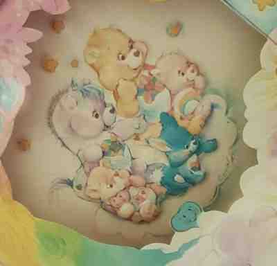 Vtg Care Bears Cousins Cubs Wall Plaque Picture 1986 Noble Heart Horse Nursery