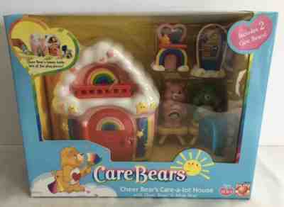 Care Bears Cheer Bear's Care a lot House wish bear Brand New 2002 play along 