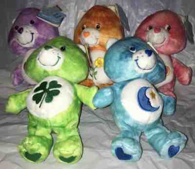 Care Bears Special Edition Tie Dye Lot Of 5 BEDTIME LOVE-A-LOT SHARE FRIEND