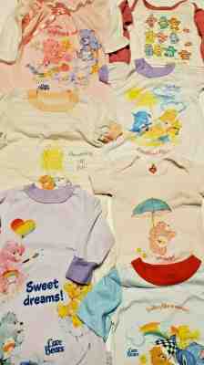 Vintage 1980s Care Bears Cousins Pajamas Nightgowns Kid Clothes Baby Proud Heart