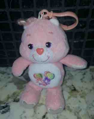 Care Bears DAYDREAM 20th Anniversary 5" Plush Day Dream Bear Clip Key Chain RARE