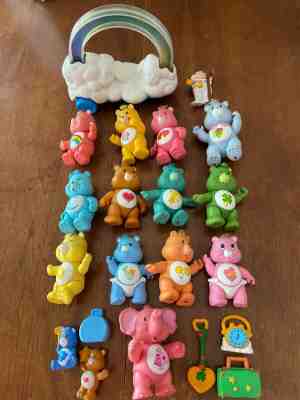 CARE BEAR  COLLECTABLES  FROM  EARLY 80'S - QTY. 21