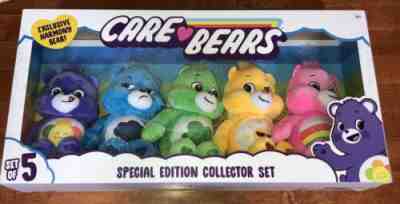 Care Bears Special Edition Collector Set of 5 Plush Stuffed Animals 9” New