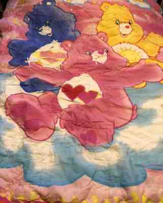 Care Bear pink Bedding Comforter Blanket 2005
