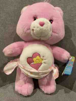 Care Bears Baby Hugs 10" Plush Stuffed Animal Toy Pink with diaper Star