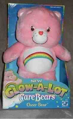 **RARE** NIB 2004 Edition 12 inch Plush Glow-A-Lot Cheer Care Bear
