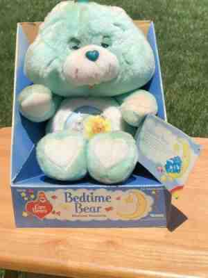 Vintage 1985 Kenner CARE BEARS 13” Bedtime BearStuffed Animal General Mills