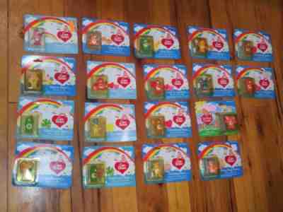 lot of 18 different 1980s Kenner CARE BEARS small pvc figurines