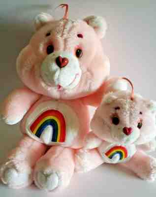 Vintage 1983 Kenner 13” Care Bears Cheer Bear Rainbow Plush AGC 6