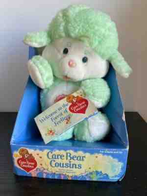 Gentle Heart Lamb Care Bear Cousins 1984 Stuffed Plush- NEW IN BOX!
