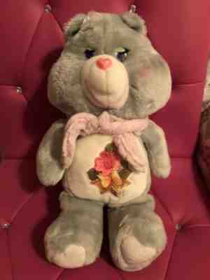 Care Bear Grams Bear Vintage 1980's 16" Plush With Shawl Excellent!!!!