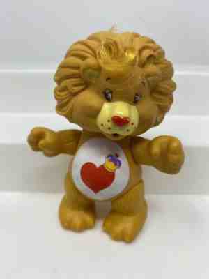 Vtg 1985 Care Bears Cousins Brave Heart Lion Poseable PVC 3
