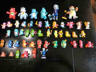 Lot of 54 Vintage Care Bears PVC Figures Toys 1983 rare 1984, Poseables