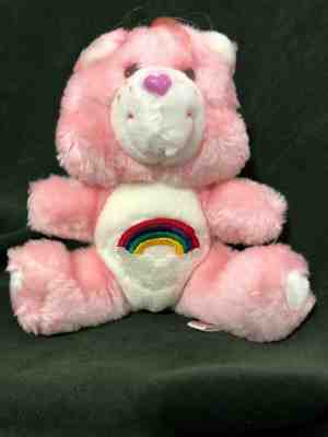 Vintage Care Bears Plush Cheer Lov a Lot Bear Stuffed Animal 6” 1983 RARE ODD