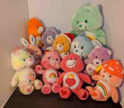 Lot of 12 Care Bears Plush Bear.  Some have tags