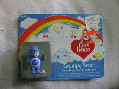 New Unpunched 1982 Kenner Care Bear Mini Grumpy Dropping Ice Cream Foot