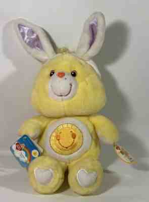 NWT Care Bears 15” Funshine W/ Bunny Ears Easter 20th anniversary Plush