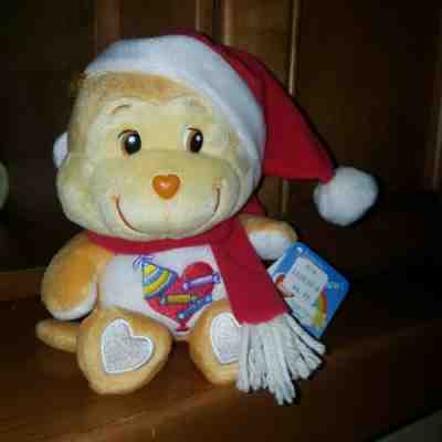Care Bear Cousin Playful Heart Monkey Christmas Santa Hat Scarf 8