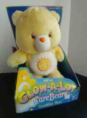 Funshine Bear Glow-A-Lot Care Bear Plush Play Along 2004 31125 NEW Box Damaged