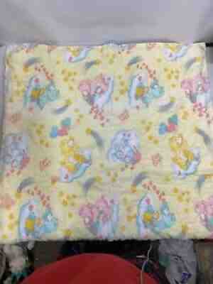 Vintage 1983 Care Bears Baby Blanket Great Condition Funshine Wish 31â?x42â?