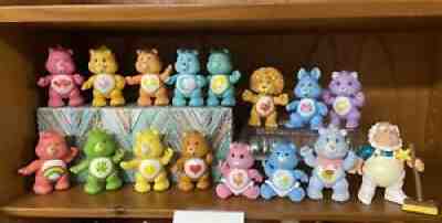 Lot Of 16 Original Care Bear Figurines Vintage 1980s Kenner Toys 3â?
