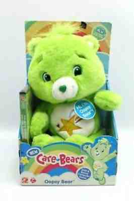 Care Bears Oopsy Bear Green Plush Teddy Toy & DVD Play Along 2007
