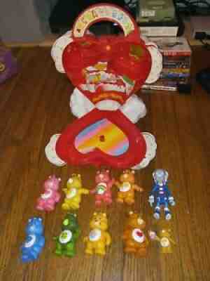 Vintage Care Bears Care-A-Lot Playset figures 1980s 80s cold heart good luck lot