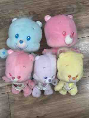 Lot Of 5 Care Bear Cubs Funshine Love-a-lot Share And Bedtime Bear