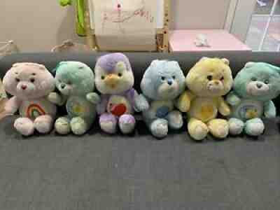 Vintage 1984 1985 Care Bear Cousins LOT of 6. Cheer, Bedtime, Cozy Heart + 10 In