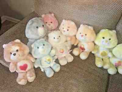 Lot of 21 Vintage Care Bears + Cousins (3 lots of 7))