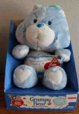 VTG 1985 NWT Grumpy Care Bear Blue Rain Cloud RARE Kenner Stuffed Animal Plush