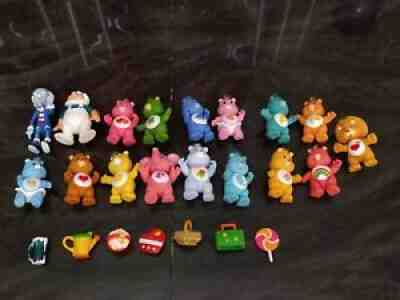 Original Vintage AGC Care Bears Action Figure Lot of 17 Lion Heart Lotsa Heart