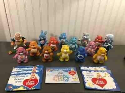 Vintage 1980s Care Bears Lot of 15 with Cloudkeeper and Professor Coldheart
