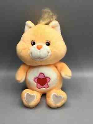 Proud Heart Cat Care Bears Cousins 20th Anniversary 2003 Plush RARE Peach 8