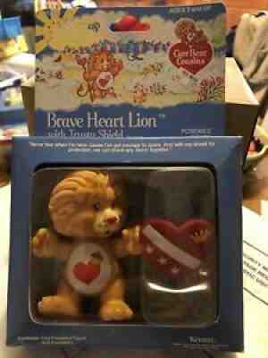 Vtg 1985 Care Bears Cousins Brave Heart Lion Poseable PVC 3