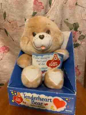 Care Bears Vintage 1983 Tender Heart Bear Rare IN BOX