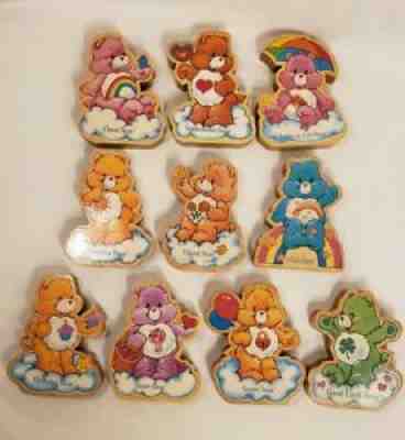 Care Bears (Lot of 10) 1984 Wooden Figurine Vintage RARE All Different 4