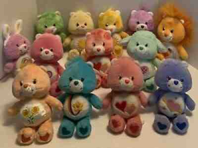 Lot Of 13 03/04/02 Care Bear And Care Bear Best Friends bean Bag Plushies 8â?