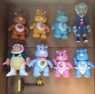 Vintage Care Bears Lot Figures Poseable 1980s Kenner