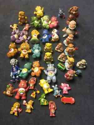 Vintage CARE BEARS 1980â??s Kenner Collection Poseable Figures Lot of 45 Toys