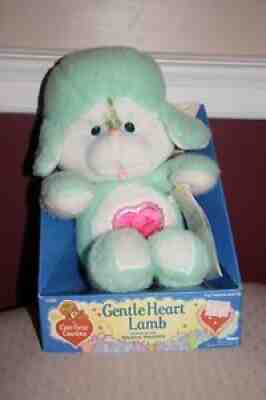 Light Green Gentle Heart Lamb CARE BEAR COUSINS 1984 Stuffed Plush - NIB HTF