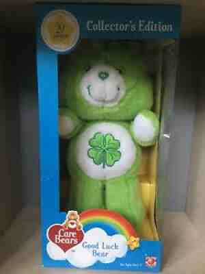 20th Anniversary Care Bears Collectorâ??s Edition Boxed Good Luck Bear