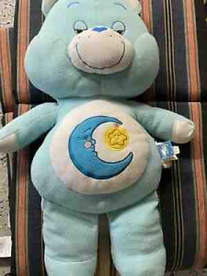 Care Bears Bedtime Bear Jumbo 28â? Inch Stuffed Plush Toy Animal Retro Blue Fuzzy
