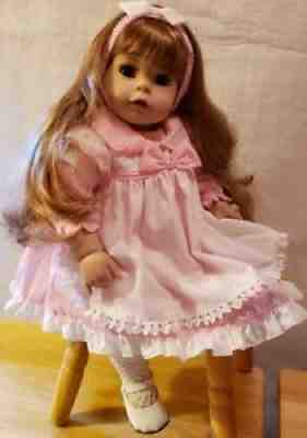 ADORA,NYOB PRETTY ON PINK. GORGEOUS GIRL. SANDY IN GINGHAM. LONG BLONDE HAIR.