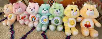 Vintage 1983-85 Care Bears LOT of 7 With Working Talking Secret Bear