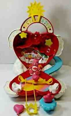 Vintage Kenner 1983 Care Bears Care-a-lot Playset / Carrying Case See Saw Swing