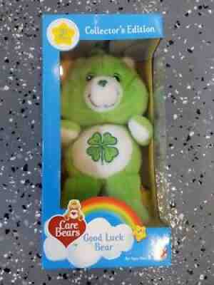 NIB 2003 Care Bears Good Luck Bear 20th Anniversary Stuffed Animal Plush